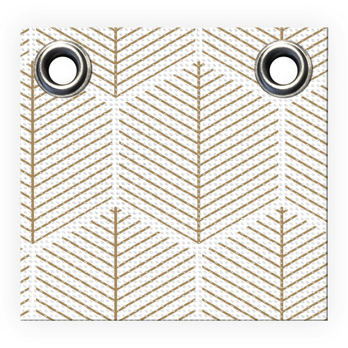 Thumbnail - mySPOTTI Sichtschutz, BxH: 500 x 65 cm, weiß/beige - weiss | beige