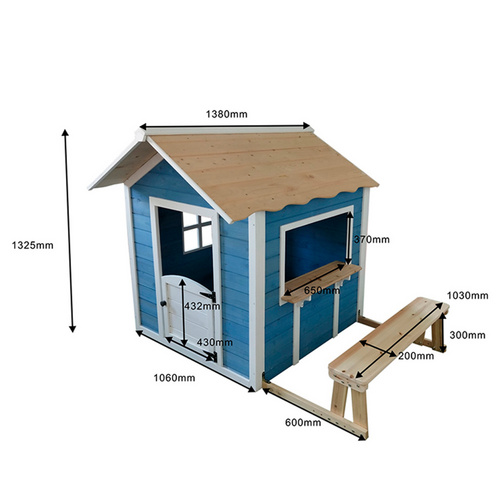 Thumbnail - HOME DELUXE Spielhaus, BxHxT: 118,2  x  132,5  x  111 cm, natur - beige