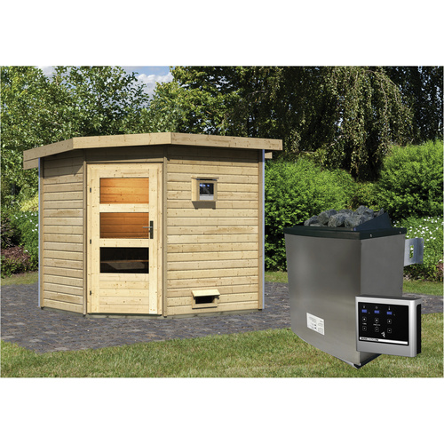 KARIBU Saunahaus »Kreslau«, BxTxH: 231...
