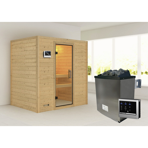 KARIBU Sauna »Sonja«, inkl. 9 kW Sauna... KARIBU Sauna »Sonja«, inkl. 9 kW Sauna...