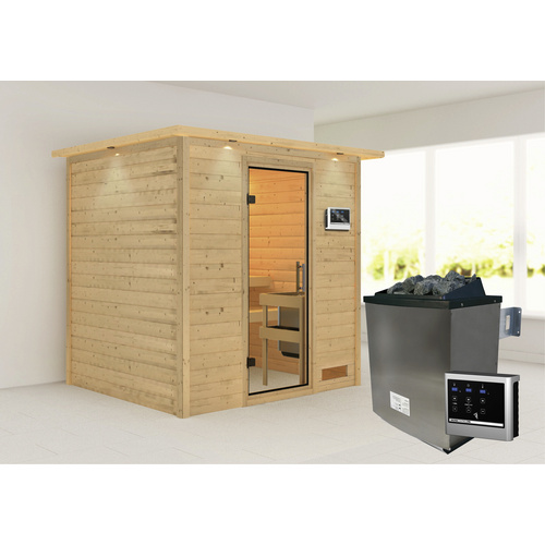 KARIBU Sauna »Anja«, inkl. 9 kW Saunao...