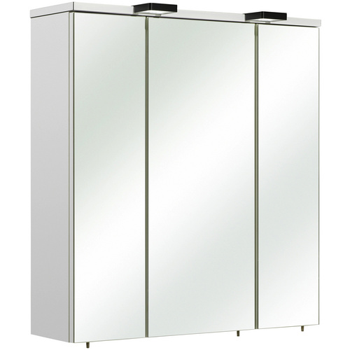 PELIPAL Spiegelschrank Belgrad Breite 65 cm, LED-Beleuchtung, Schalter-/Steckdosenbox