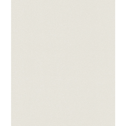 Rasch Vliestapete, Uni Weiß + Creme
