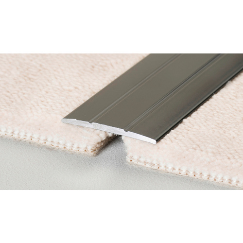 Thumbnail - CARL PRINZ Übergangsprofil, BxH: 38 x 2.5 mm, selbstklebend - grau