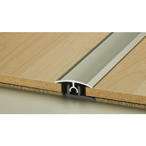 Thumbnail - CARL PRINZ Übergangsprofil »PROFI-TEC«, BxH: 34 x 15 mm, verdeckte Befestigung - silberfarben