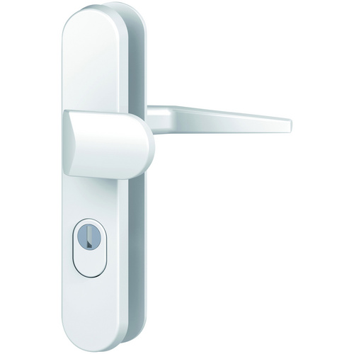 BASI Türbeschlag, aluminium, weiß - weiss