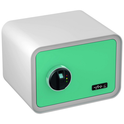 Basi Tresor mySafe 350 Fingerscanner und Alarmfunktion Blau-Weiß