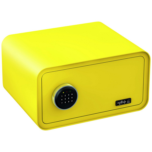 Basi Tresor mySafe 430 Zahlencode und Alarmfunktion Zitronengelb