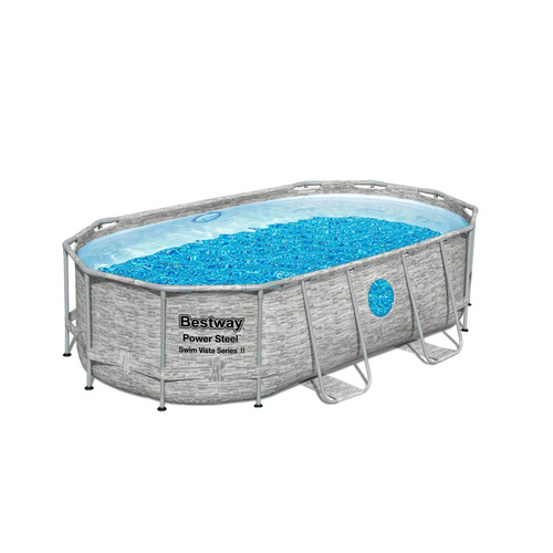 BESTWAY Pool, steinfarben, BxHxL: 220 x ... BESTWAY Pool, steinfarben, BxHxL: 220 x ...