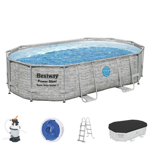 BESTWAY Pool, grau, BxHxL: 305 x 107 x 4...