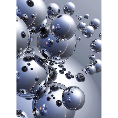 Home affaire Wandtapete, Silver Orbs, 183/254 cm