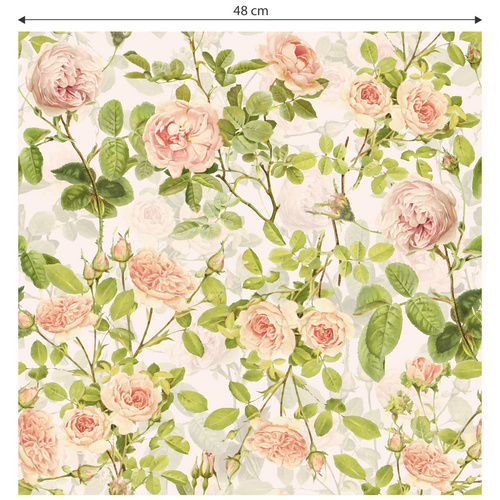 Thumbnail - K&L Wall Art Vliestapete »Vintage Vliestapete«, Pastell Pfingstrose Petunie, mehrfarbig, matt - bunt