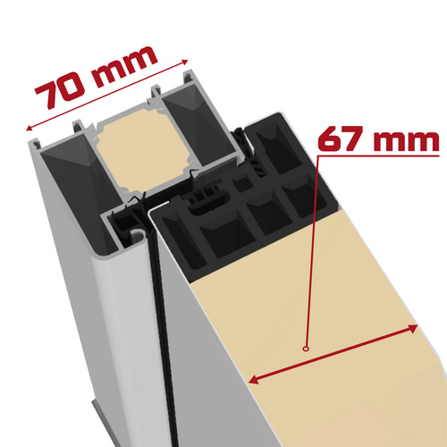 Splendoor Sicherheitshaustür »SPLIT Prime RC2«, Aluminium, in weiß - weiss