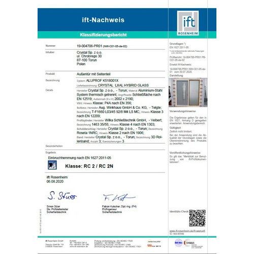 Thumbnail - Splendoor Sicherheitshaustür »SPLIT Prime RC2«, Aluminium, in nussbaum - braun