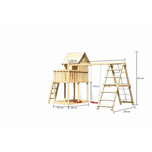 AKUBI Kinderspielgerät, BxHxT: 107 x  2...