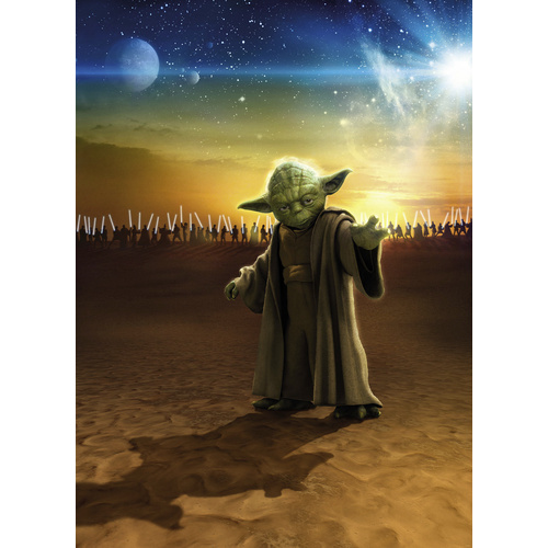 Komar Fototapete Disney Star Wars Master Yoda 4-teilig