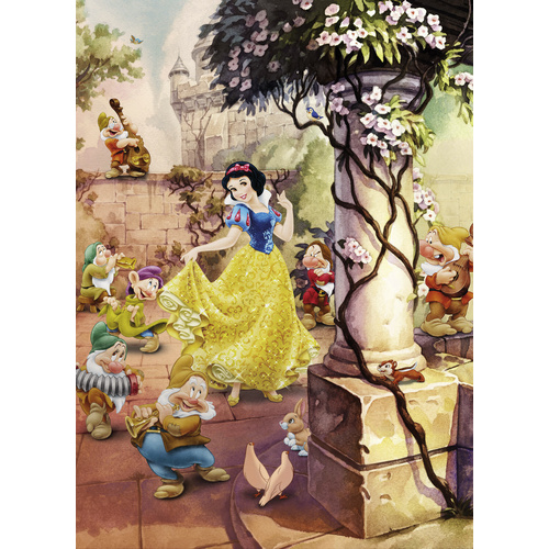 Komar Fototapete Dancing Snow White, glatt, bedruckt, Comic, (Set), ausgezeichnet lichtbeständig