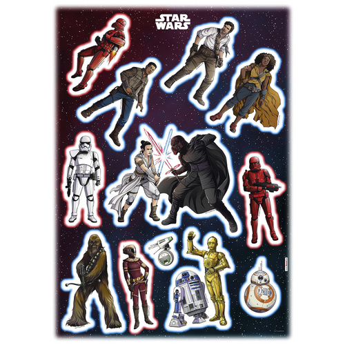 KOMAR Dekosticker »Star Wars Heroes Villains«, BxH: 50 x 70 cm – bunt