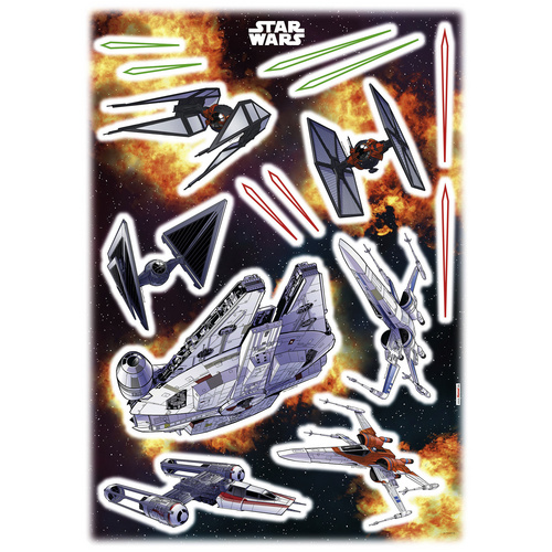 KOMAR Dekosticker »Star Wars Spaceship«, BxH: 50 x 70 cm – bunt