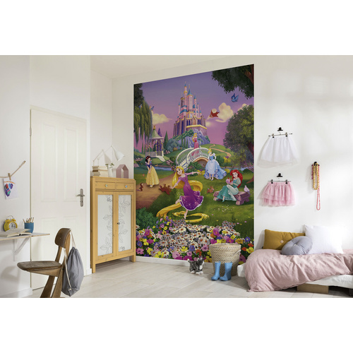 KOMAR Papiertapete »Disney Princess Sunset«, Breite 184 cm - bunt