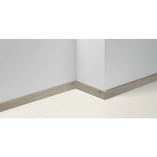 PARADOR Sockelleiste, weiß, Polystyrol (EPS), LxHxT: 220 x 5 x 1,6 cm – weiss