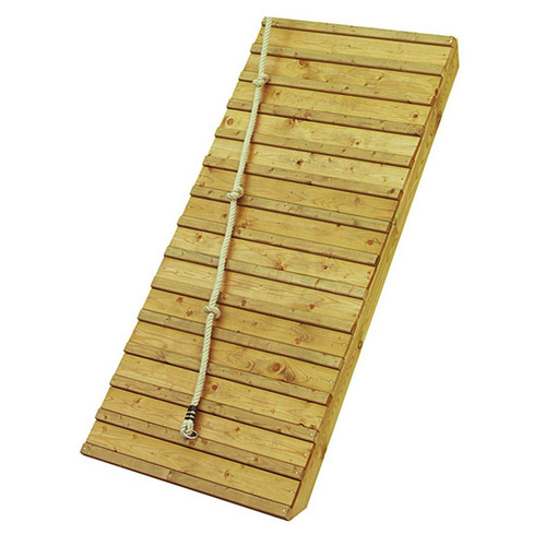 Karibu Holzrampe mit Klettertau-naturbelassen - Image 2