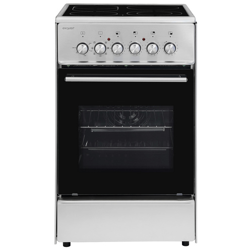 Exquisit Elektro-Standherd »ECM 8-4.1 BZ Inox«, 47 l, 4 Kochfelder - silberfarben