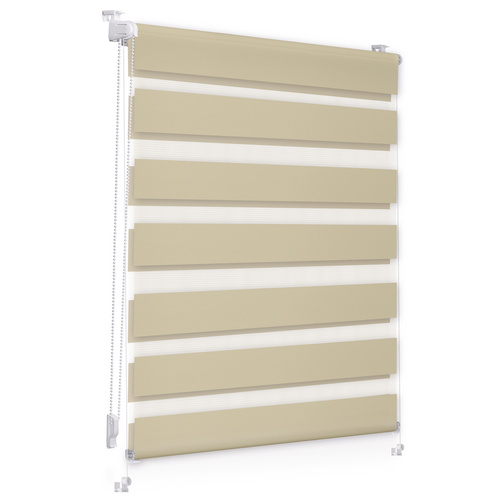 Lichtblick Duo-Rollo, ‎Klemmfix, B x L: 70 x 150 cm, Polyester, creme - beige