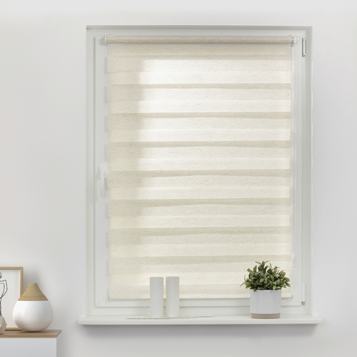 Lichtblick Duo-Rollo, ‎Klemmfix, B x L: 65 x 150 cm, Polyester, natur - beige