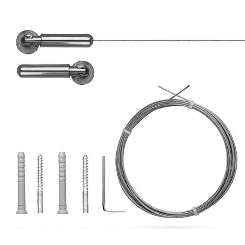 Thumbnail - Lichtblick Seilspanngarnitur, Metall - silberfarben