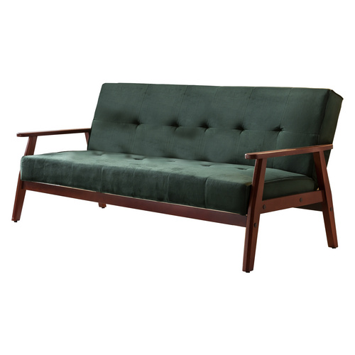 SalesFever Schlafsofa, Breite: 190 cm, grün/kirschbaum - gruen
