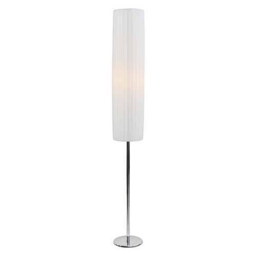 SalesFever Stehlampe Live, Plissee Lampenschirm aus Latex, Gestell Edelstahl