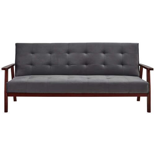 Thumbnail - SalesFever Schlafsofa, Breite: 190 cm, dunkelgrau/kirschbaum
