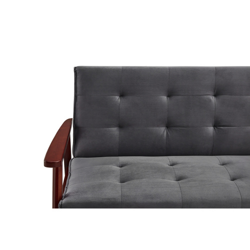 Thumbnail - SalesFever Schlafsofa, Breite: 190 cm, dunkelgrau/kirschbaum