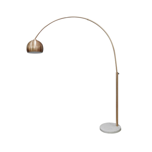 SalesFever Bogenlampe Clara, Fuß aus Marmor