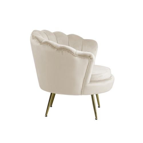 Thumbnail - SalesFever Muschelsessel, Höhe: 78 cm, beige/goldfarben