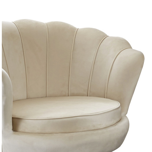 Thumbnail - SalesFever Muschelsessel, Höhe: 78 cm, beige/goldfarben