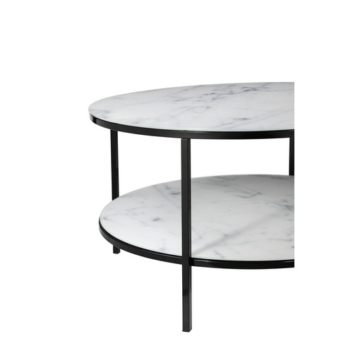 Thumbnail - SalesFever Couchtisch, BxH: 80 x 45 cm, Metall/Glas - weiss