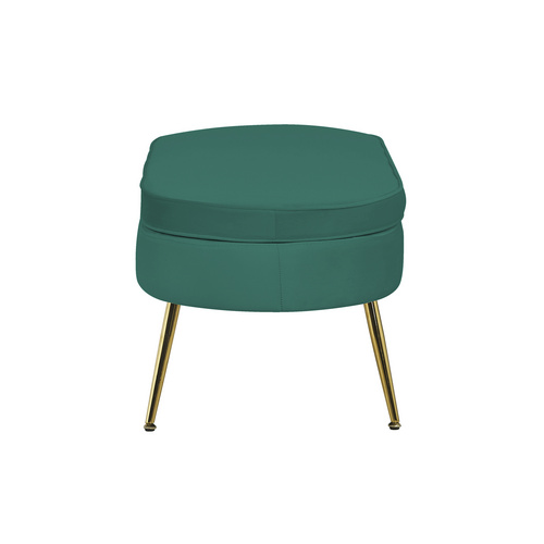 Thumbnail - SalesFever Hocker, Höhe: 40 cm, grün/goldfarben - gruen