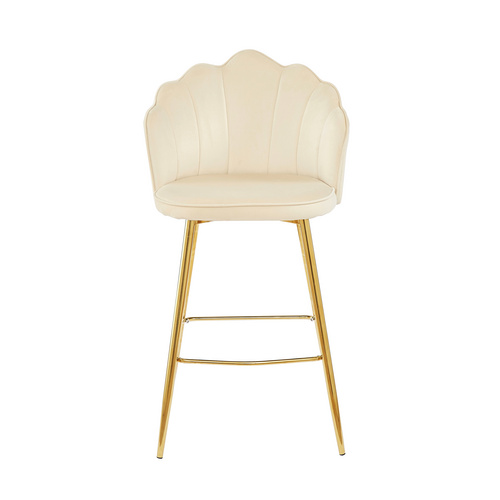 SalesFever Barhocker, Höhe: 100 cm, beige/goldfarben, 2 stk