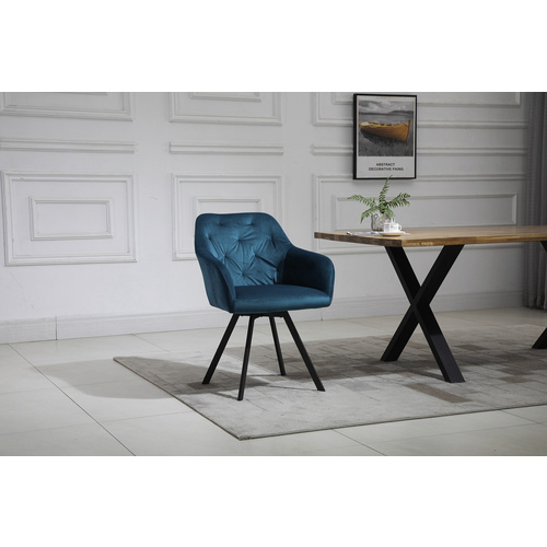 Thumbnail - SalesFever Stuhl, Höhe: 85 cm, tuerkis/schwarz