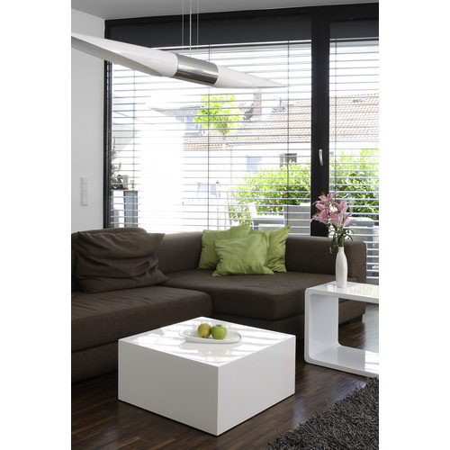 SalesFever Couchtisch, BxH: 60 x 30 cm, Mitteldichte Faserplatte (MDF) - weiss