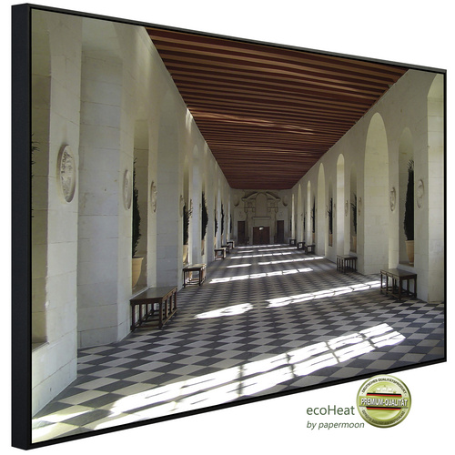 papermoon Infrarotheizung „EcoHeat – Chenonceau Schloss“, Matt-Effekt – bunt