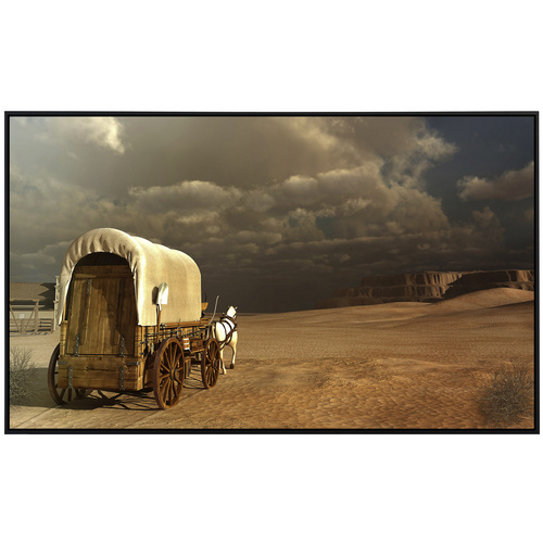 Thumbnail - papermoon Infrarotheizung »EcoHeat - Western Wagon«, Matt-Effekt - bunt
