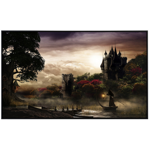 Thumbnail - papermoon Infrarotheizung »EcoHeat - Mystery Lake und Castle«, Matt-Effekt - bunt