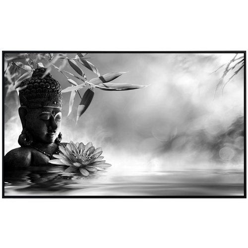 Thumbnail - papermoon Infrarotheizung »EcoHeat - Buddah Figur mit Blume«, Matt-Effekt - bunt