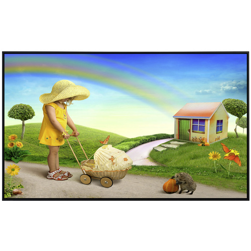 Thumbnail - papermoon Infrarotheizung »EcoHeat - Kind mit Kinderwagen «, Matt-Effekt - bunt