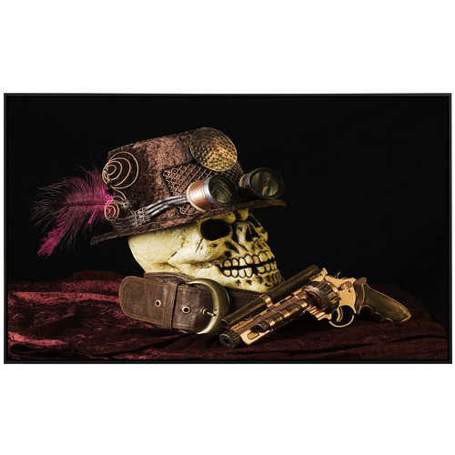 Thumbnail - papermoon Infrarotheizung »EcoHeat - Steampunk totenkopf«, Matt-Effekt - bunt