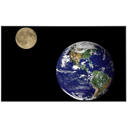 Thumbnail - papermoon Infrarotheizung »EcoHeat - Erde und Mond«, Matt-Effekt - bunt