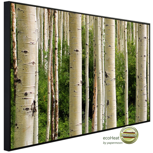 papermoon Infrarotheizung »EcoHeat – Aspen Woods im Sommer«, Matt-Effekt – bunt